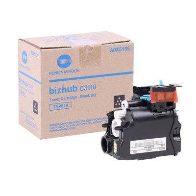 Konica Minolta TNP-51BK (A0X5155) Siyah Orjinal Toner - C3110