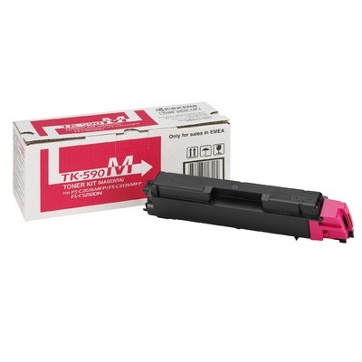 Kyocera TK-590M Kırmızı Orjinal Toner - FS-C2026 / C2126
