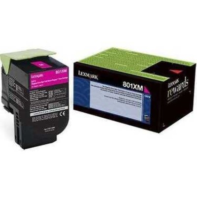 Lexmark 80C1XM0 Kırmızı Orjinal Toner Yüksek Kapasite - CX510