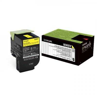 Lexmark 80C8SY0 Sarı Orjinal Toner - CX310 / CX410