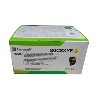 Lexmark 80C8XYE 808XY Sarı Orjinal Toner - CX510