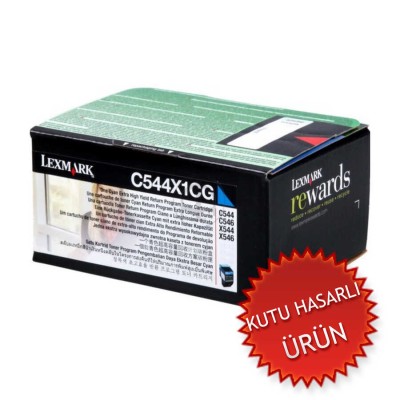 Lexmark C544X1CG Mavi Orjinal Toner - C540 / C544