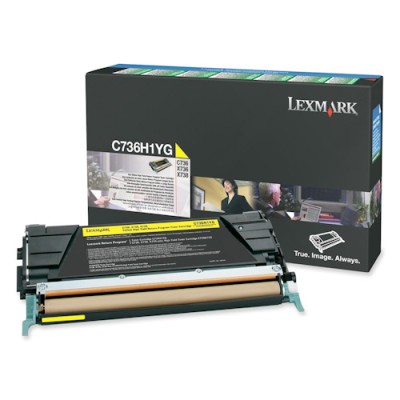Lexmark C736H1YG Sarı Orjinal Toner - C736 / X736