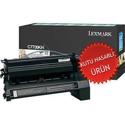 Lexmark C7700KH Siyah Orjinal Toner Yüksek Kapasite - C770 / C772