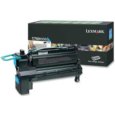 Lexmark C792X1CG Yüksek Kapasite Mavi Orjinal Toner - C792