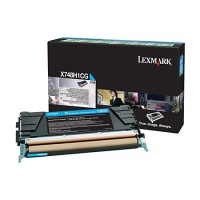 Lexmark X748H1CG Mavi Orjinal Toner Yüksek Kapasite 10.000 Sayfa