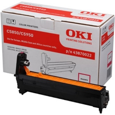 OKI 43870022 Kırmızı Orjinal Drum Ünitesi - C5850 / C5950