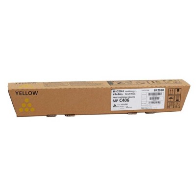 Ricoh 842098 MP-C306, MP-C307, MP-C406 Sarı Orjinal Toner
