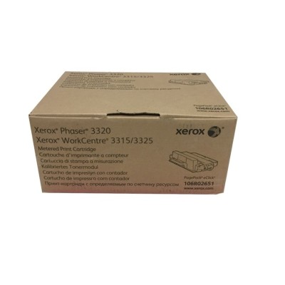 Xerox 106R02651 Siyah Orjinal Toner (Metered) - Phaser 3320