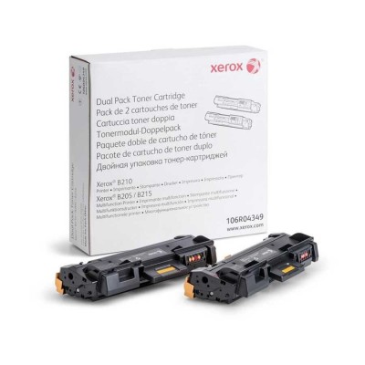 Xerox 106R04349 2'li Paket Siyah Orjinal Toner - B205 / B210 / B215