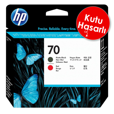 HP C9409A (70) Mat Siyah + Kırmızı Orjinal Kafa Kartuşu - Designjet Z2100