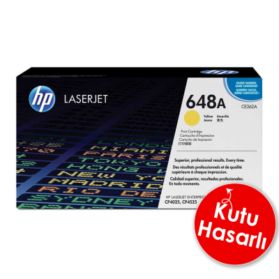 HP CE262A 648A Sarı Orjinal Toner
