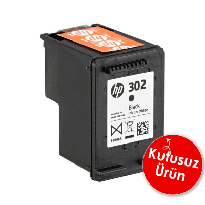 HP F6U66A 302 Siyah Orjinal Kartuş