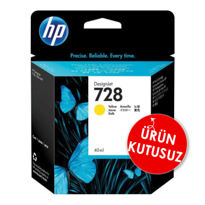 HP F9J61A Sarı Orjinal Kartuş - T730 / T830