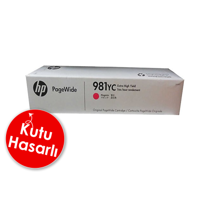 HP L0R18YC 981YC Kırmızı Orjinal Kartuş Ekstra Yüksek Kapasite