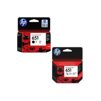 HP 651 Siyah + Renkli 2'li Set Kartuş