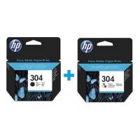 HP 304 Siyah + Renkli 2'li Set Kartuş