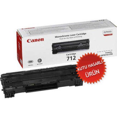 Canon CRG-712 (1870B002) Siyah Orjinal Toner - LBP3010 (C) (T9296)