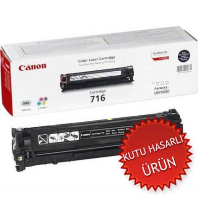 Canon CRG-716BK (1980B002) Siyah Orjinal Toner - LBP5050 / MF8030Cn (C) (T7609)