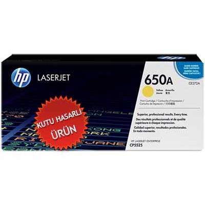 HP CE272A (650A) Sarı Orjinal Toner - CP5525dn (C) (T7079)