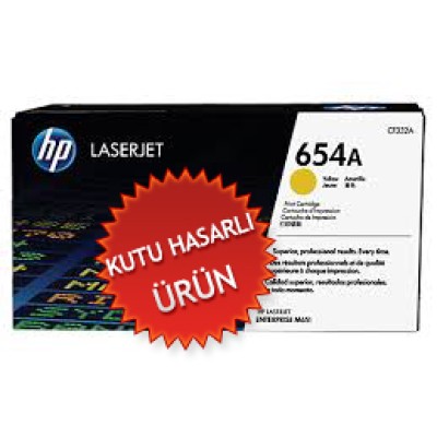 HP CF332A (654A) Sarı Orjinal Toner - LaserJet M651 (C) (T6625)