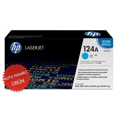 HP Q6001A (124A) Mavi Orjinal Toner - Laserjet 1600 (C) (T8208)