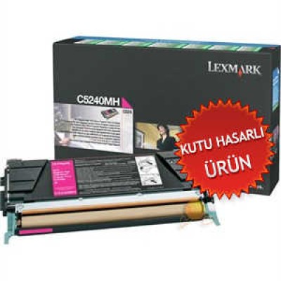 Lexmark C5240MH Kırmızı Orjinal Toner C524 / C534 (C) (T4561)
