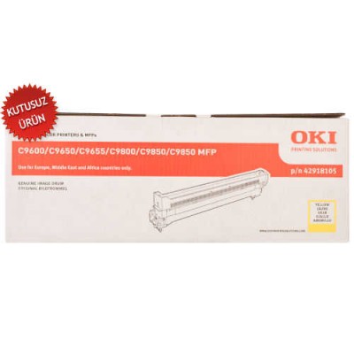 OKI  42918105 Sarı Orjinal Drum Ünitesi - C9600 / C9650 / C9655 (U) (T10884)
