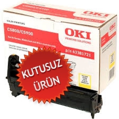 OKI 43381721 Sarı Orjinal Drum Ünitesi - C5800 / C5900 (U) (T4855)